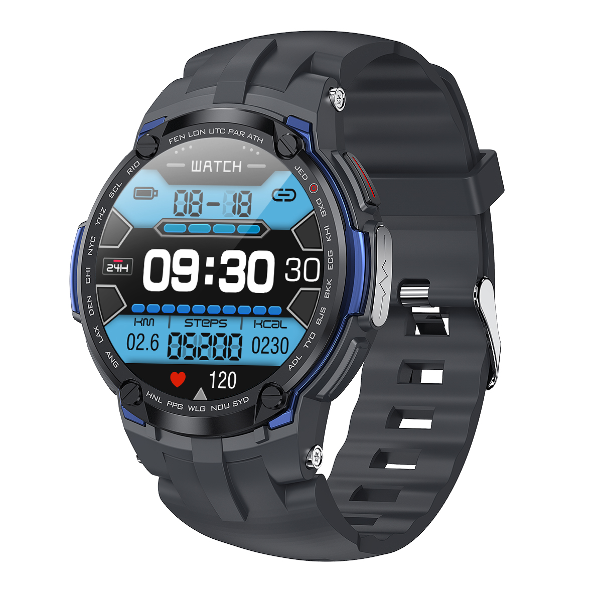 V6 Smart Watch ECG Heart Rate Monitor Sports Activity Smart Watch